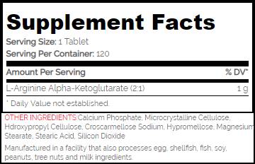 AAKG 1000 mg - 120 comprimés