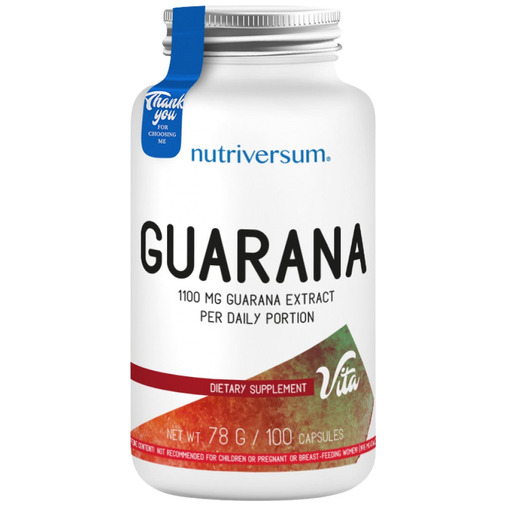 Extrait de guarana 550 mg 100 capsules