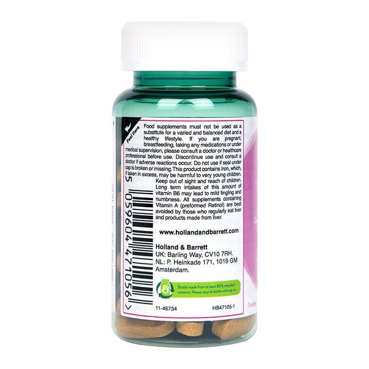 Vitamines pour les cheveux avec du collagène (vitamines de cheveux) 60 comprimés Holland & Barrett