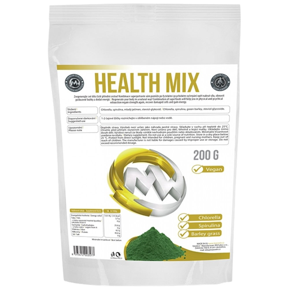 Mélange de santé Vegan | avec chlorella, spiruline et orge - 200 grammes