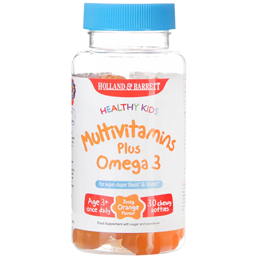 Enfants en bonne santé/multivitamines plus oméga 3 - 30 comprimés à croquer