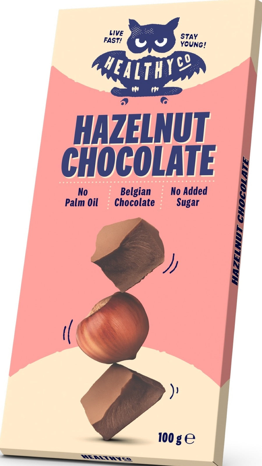 <tc>HealthyCo</tc> chocolat aux noisettes 100 grammes - sans sucre ajouté et sans huile de palme
