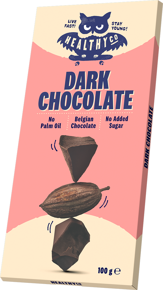 <tc>HealthyCo</tc> chocolat noir naturel 100 grammes - sans sucre ajouté et sans huile de palme