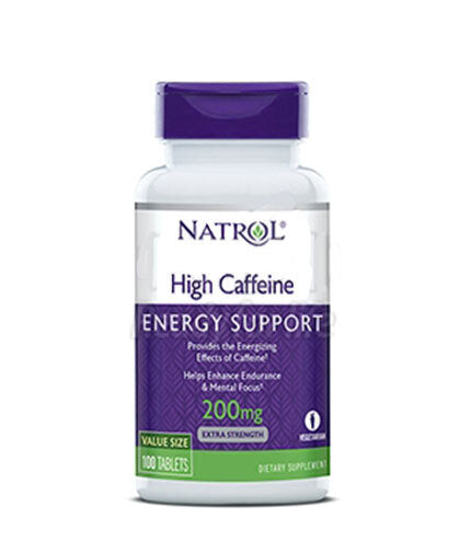 Haute caféine 200 mg. 100 onglets.