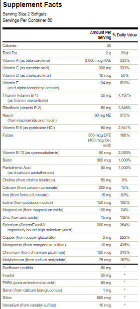 Capsules de gel multiples à forte puissance
