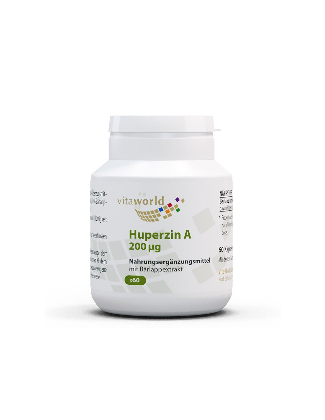Activité cérébrale - Huperzin A (Huperzin A), 200 µg x 60 capsules