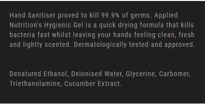 Gel hygénique/désinfectant antibactérien - gel avec un arôme de concombre rafraîchissant 100 ml