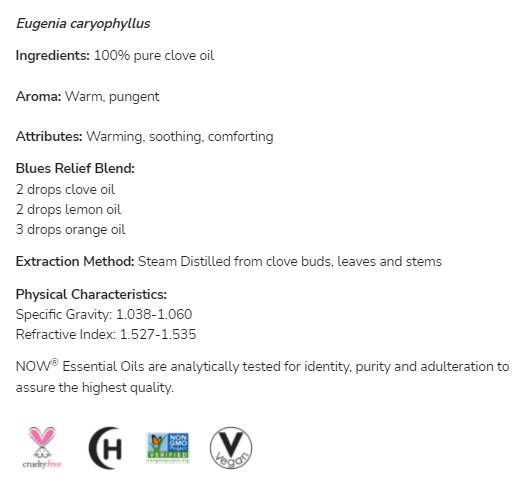 Huile de girofle | 100% pure Eugenia Caryophyllus - 30 ml