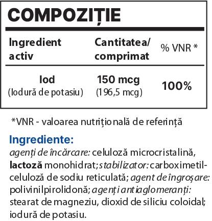 IOD BP 150 MCG - 100 comprimés
