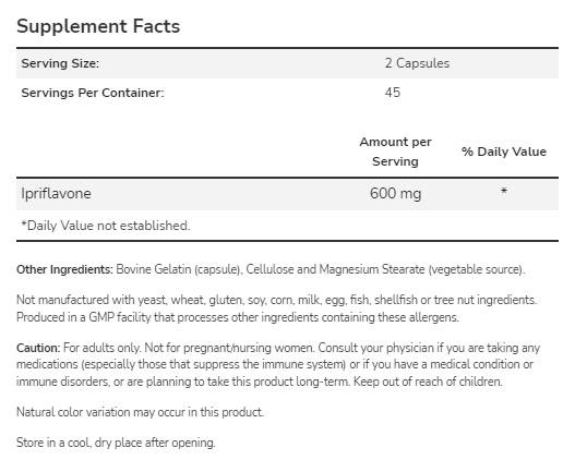 Ipriflavone 300 mg - 90 capsules