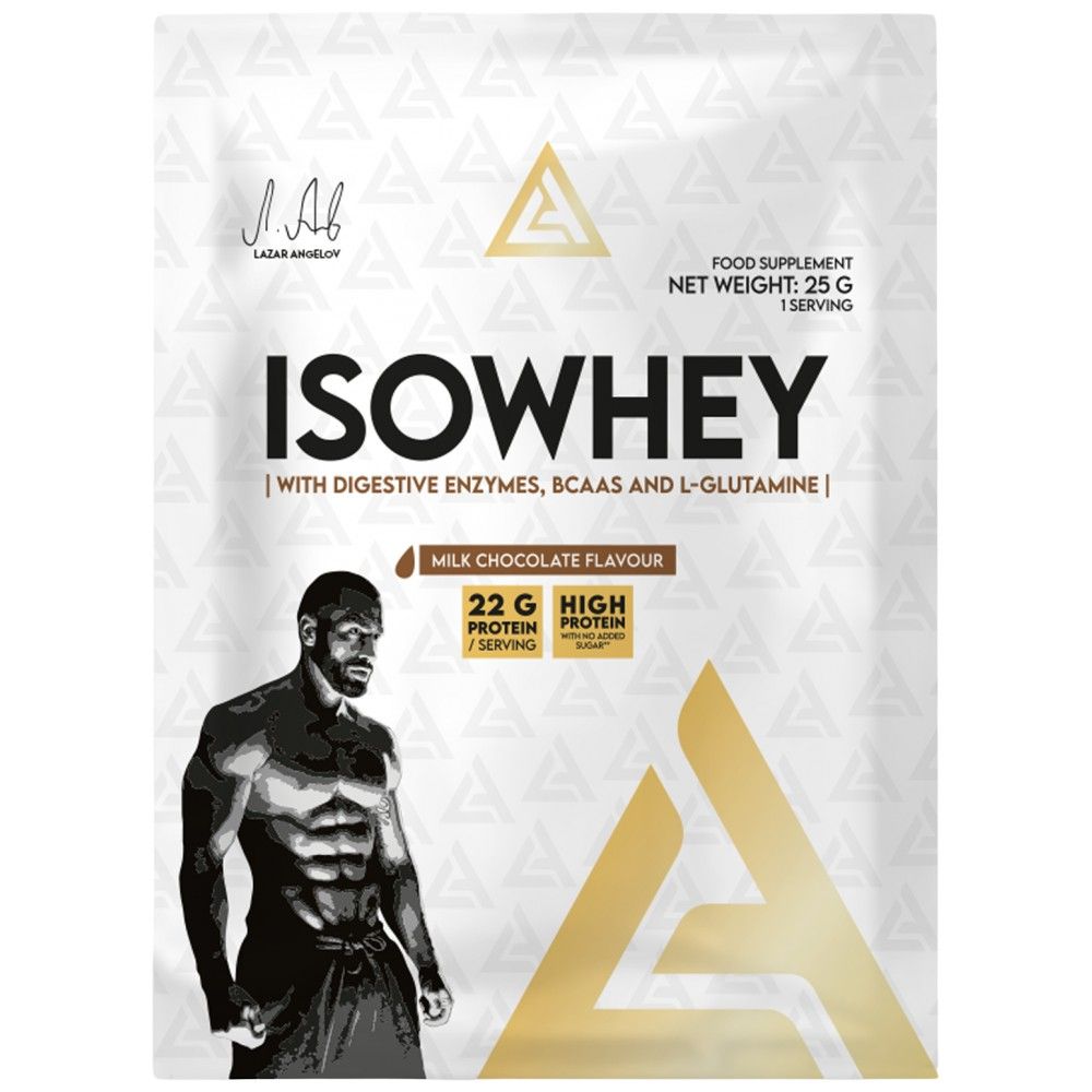 Isowhey | Isolat de protéines de lactosérum avec des enzymes digestives, BCAA et glutamine - 25 grammes