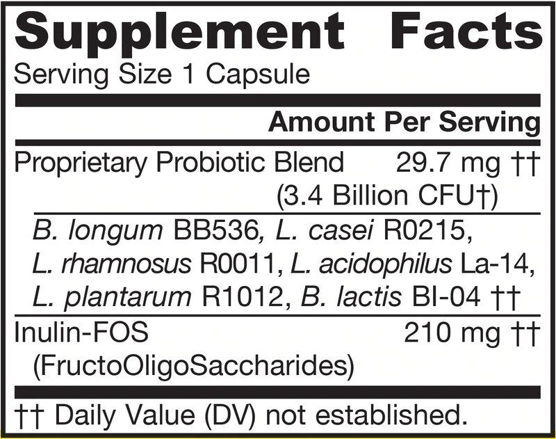 Jarro-Dophilus® + FOS (3,4 B. CFU)/100 Caps
