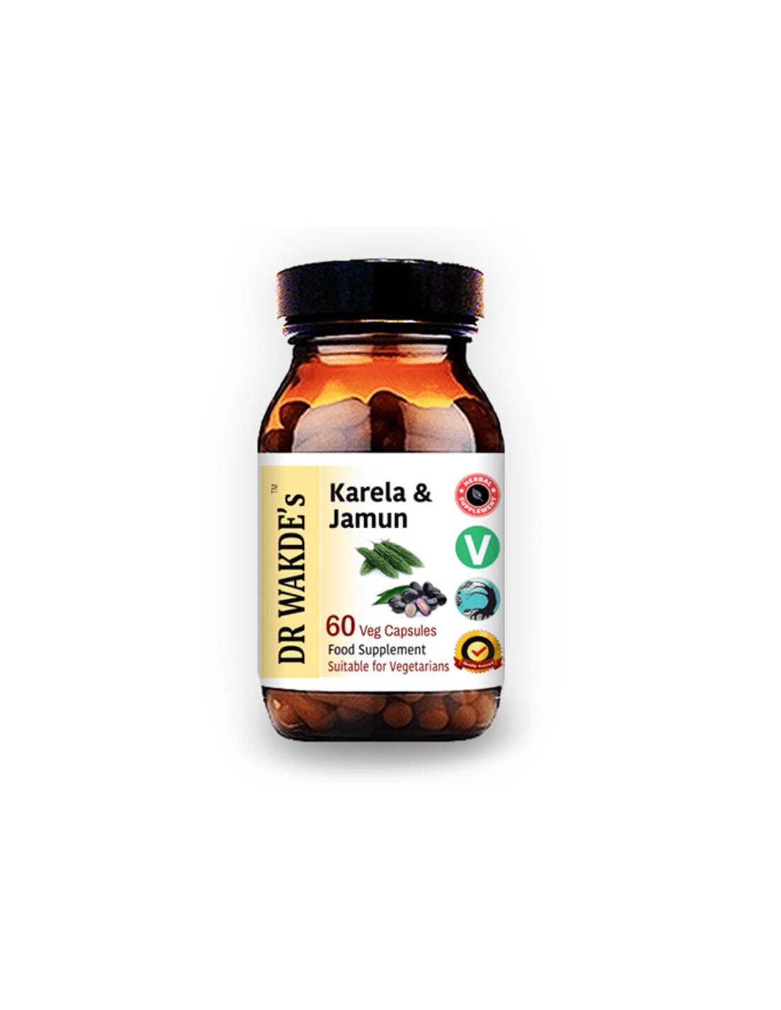 Karela & Jamun (Karela & Jamun) - pour contrôler le diabète et réduire la glycémie, 60 capsules