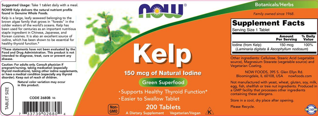 Vake 150 mcg d'iode naturel - 200 comprimés