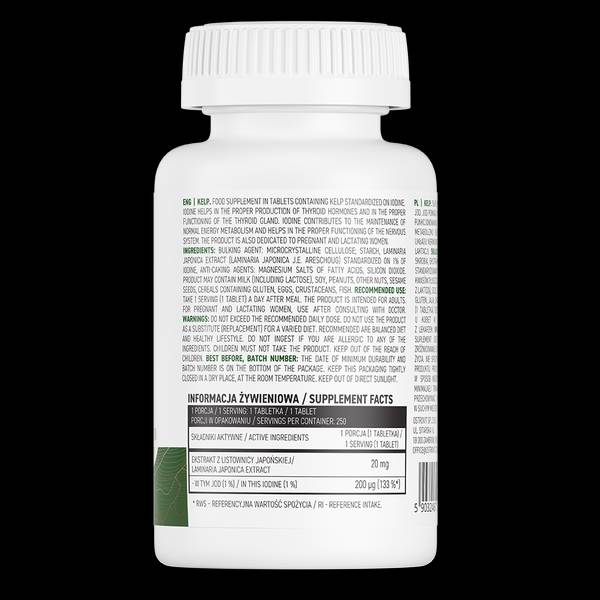 Vake 200 MCG | Source d'iode naturel 250 comprimés