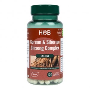 Complexe de ginseng coréen et sibérien - 120 capsules