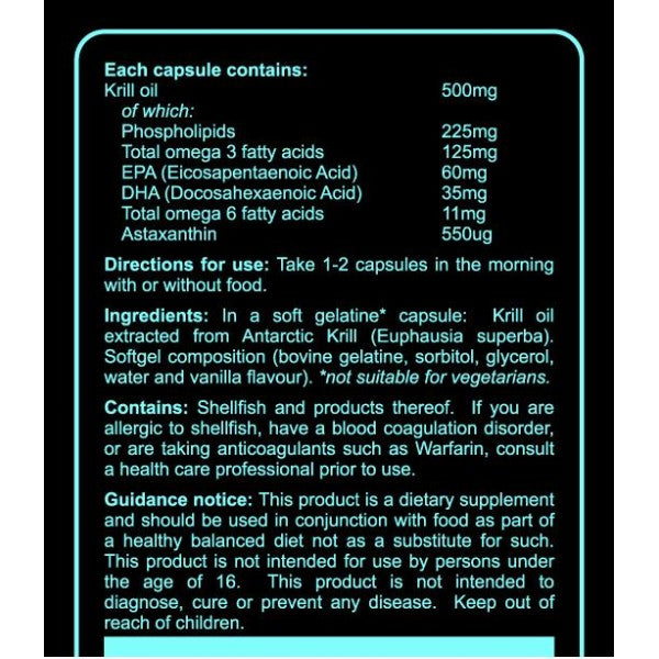 Huile de krill 500 mg - 90 capsules