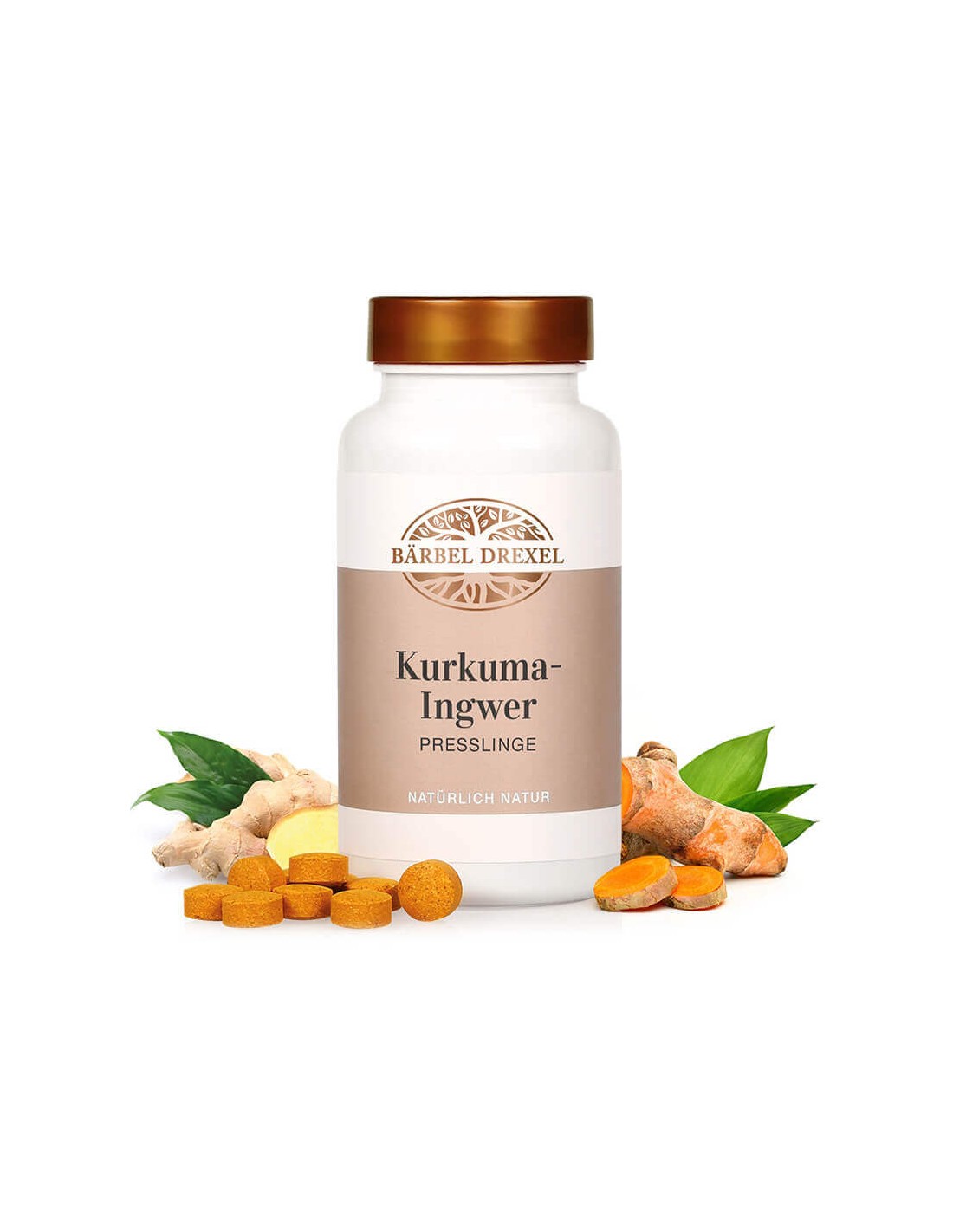 Kurkuma-Ingwer/ Curcuma, gingembre et vitamines, 180 comprimés <tc>Bärbel Drexel</tc>