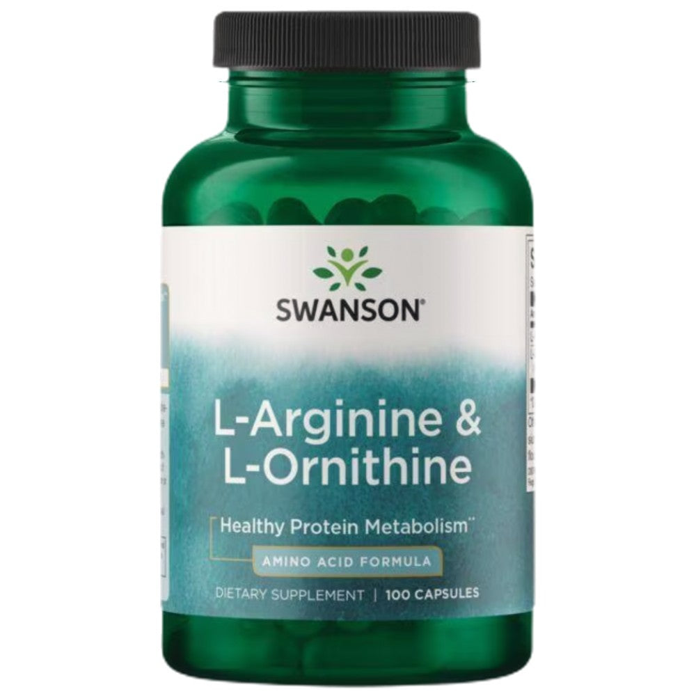 L-arginine & l-ornithine - 100 capsules