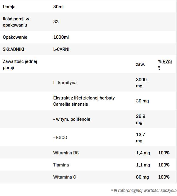 L-carni liquide | L-carnitine - 1000 ml