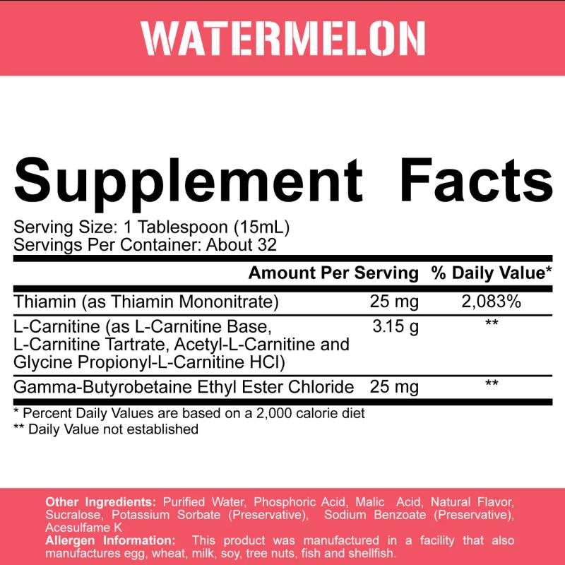 LIQUIDE L-CARNITINE 3150 | Matrice de carnitine à 4 types - 473 ml