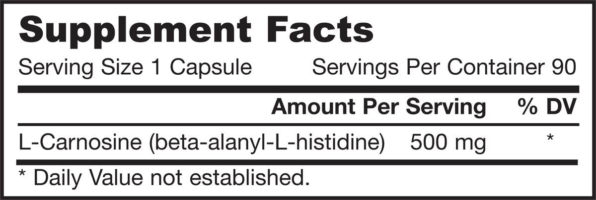 L-Carnosine - 90 capsules