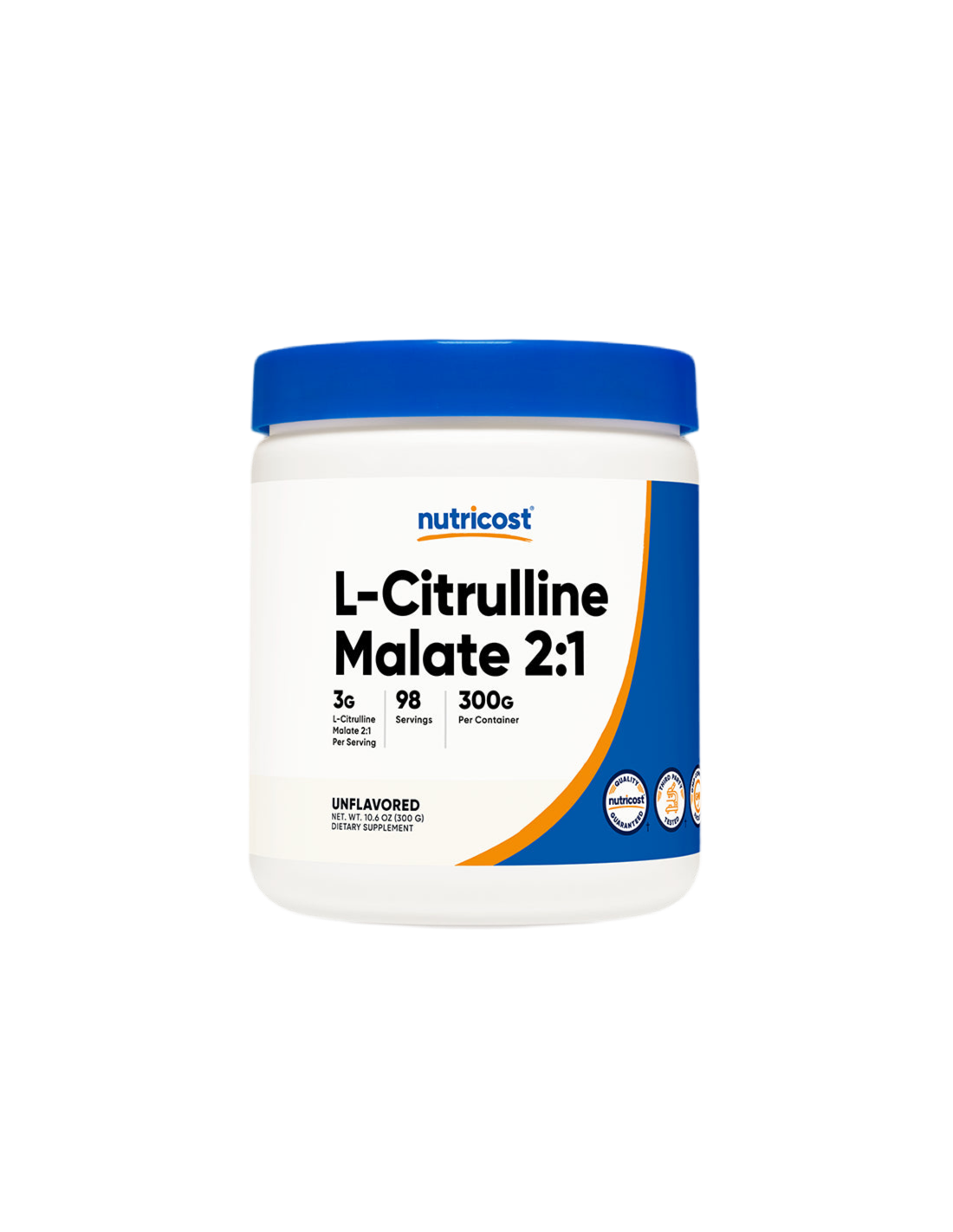 Masse musculaire - L-Citrulline (malate) L-Citrulline, 300 g <tc>Nutricost</tc>