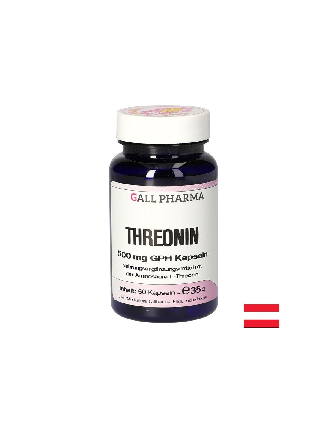 Soins osseux et musculaires - L-Threonin (Thréonine), 500 mg x 60 capsules
