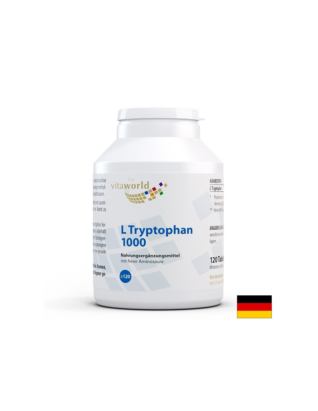 Stress et insomnie - L-tryptophane, 1000 mg x 120 comprimés
