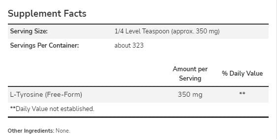 L-Tyrosine Powder - 113 grammes