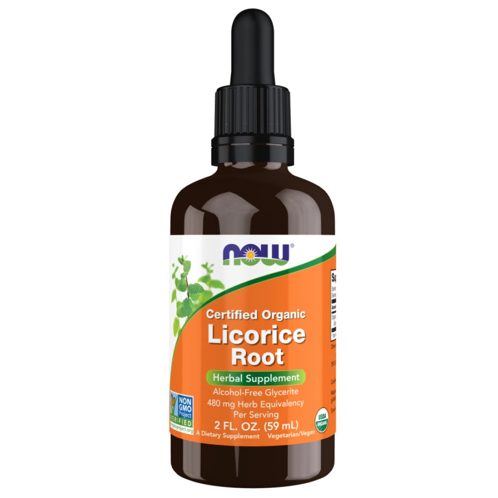 Glycérite de racine de réglisse gouttes | Certifié biologique - 59 ml