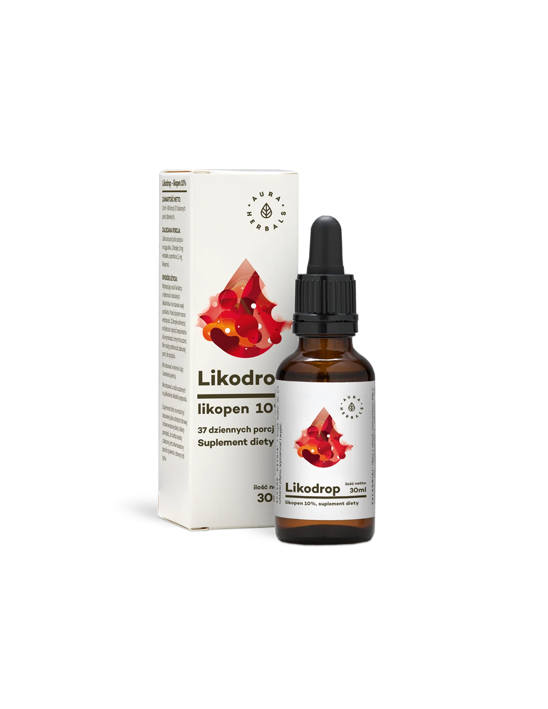 Pour le soutien du cœur et de la prostate - Lycopène - Likodrop, gouttes de 15 mg x 30 ml <tc>Aura Herbals</tc>