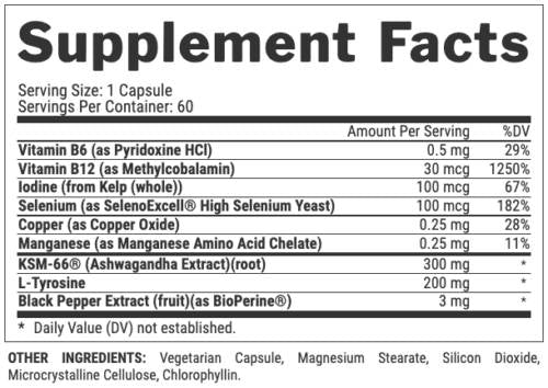 Lipo 6 Black Thyrolean Ultra Concentrate | Formule métabolique thyroïdienne - 60 capsules