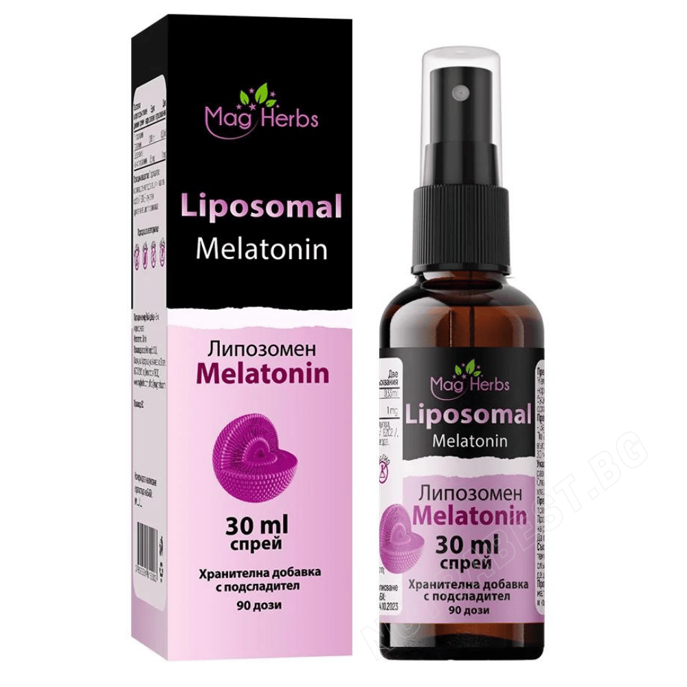 Spray de mélatonine liposomale pour le sommeil/Mélatonine liposomale <tc>MagHerbs</tc> /30 ml, 90 doses/