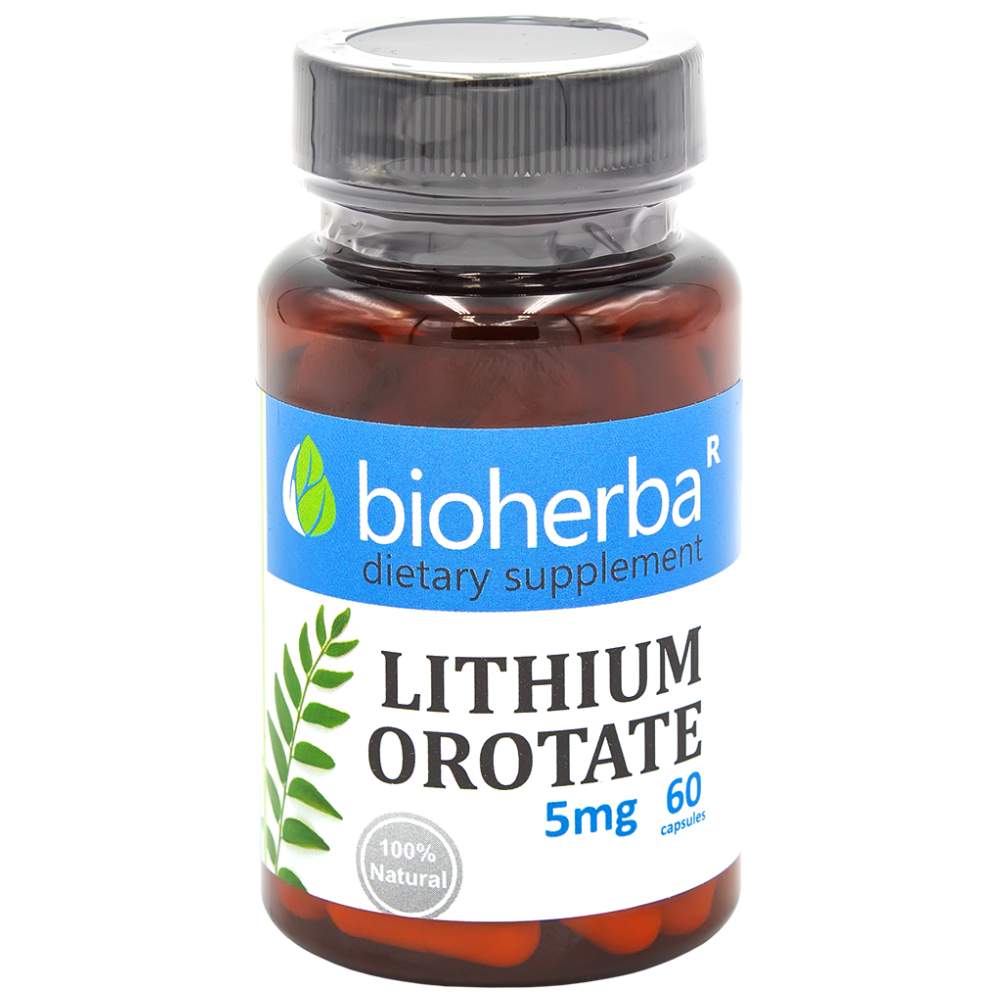Lithium orotate 5 mg 60 capsules