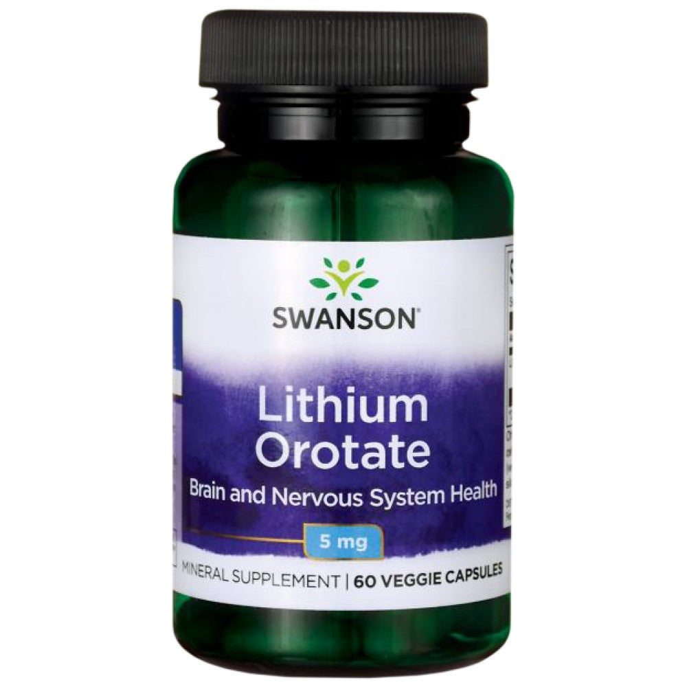 Lithium orotate 5 mg 60 capsules
