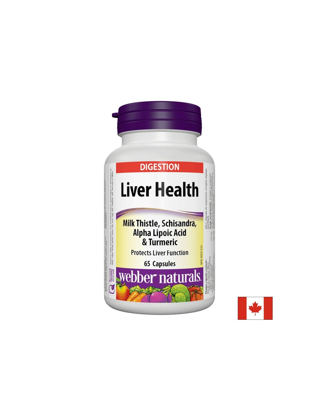 Santé du foie x 65 capsules <tc>Webber Naturals</tc>