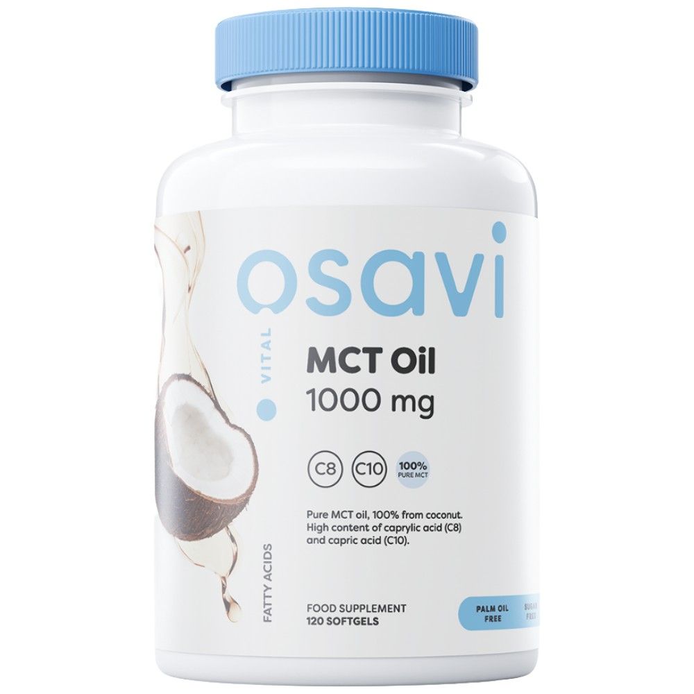 Huile MCT 1000 mg | C8 + C10 - 180 SoftGels