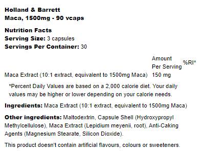 MACA 1500 mg - 90 capsules