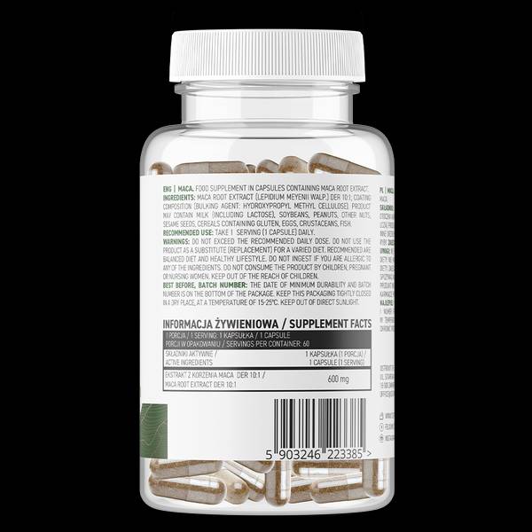 MACA 600 mg/vege 60 capsules