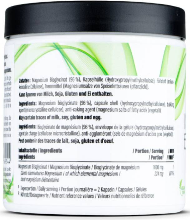 Bisglycinate de magnésium 224 mg - 120 capsules