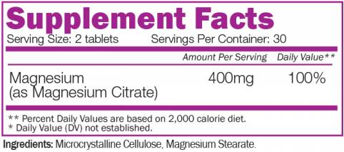 Magnésium Citrate 400 mg - 60 comprimés