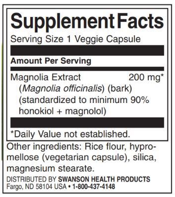 Magnolia Extrait 200 mg | Standardisé - 30 capsules