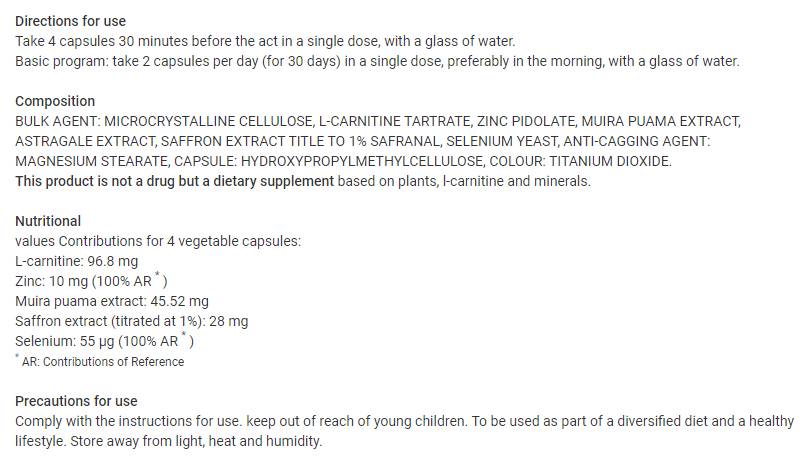 Sperme maxi | Augmentation du volume de sperme - 60 capsules