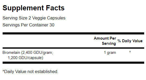 BROMELAINE MAXIQUE MAXION 1 200 GDU 500 mg - 60 capsules