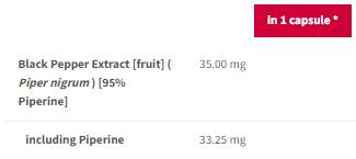 Piperine Max 35 mg | Power poivre noir - 90 capsules