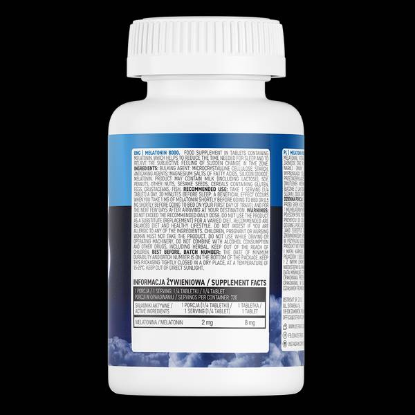 Mélatonine 8000 180 comprimés
