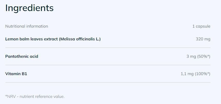 MINUTE MÈRE/Melisa Premium/30 gélules <tc>Olimp</tc>