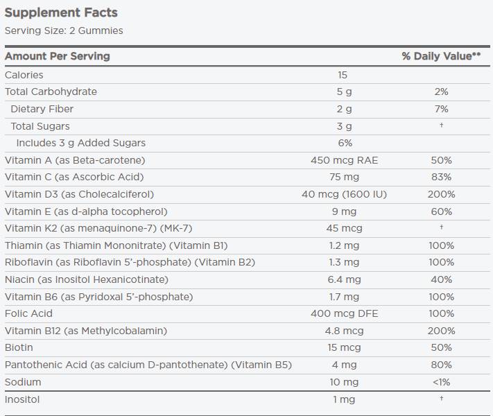 Gummies multivitamines masculines - 60 gummies