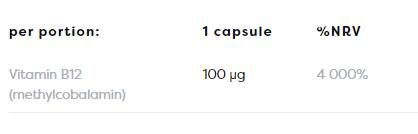 Méthyl-b12 100 mcg - 60 capsules